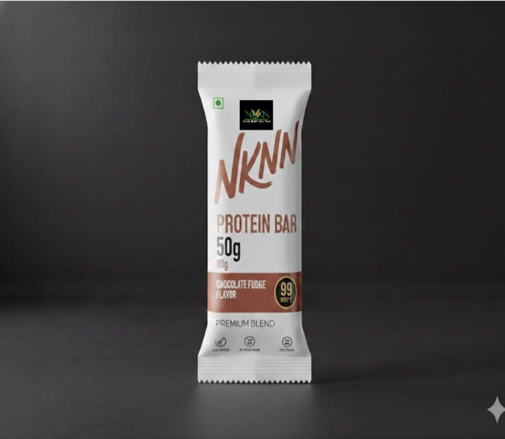 NKKN Brand Protein Bar with chocolate fudge flavor
